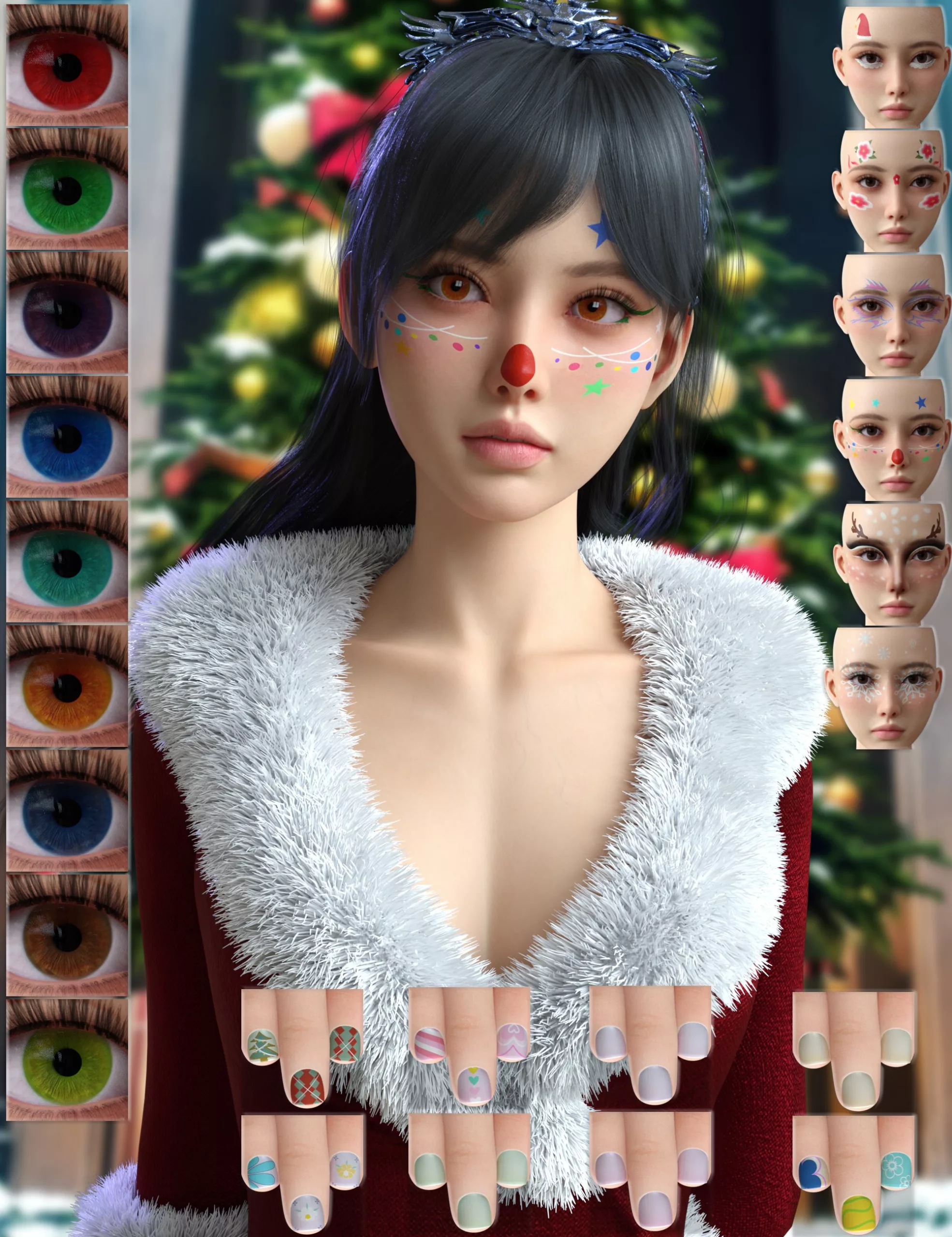 Vo Xiao Hua HD Character, Hair, and Armour for Genesis 9 Bundle