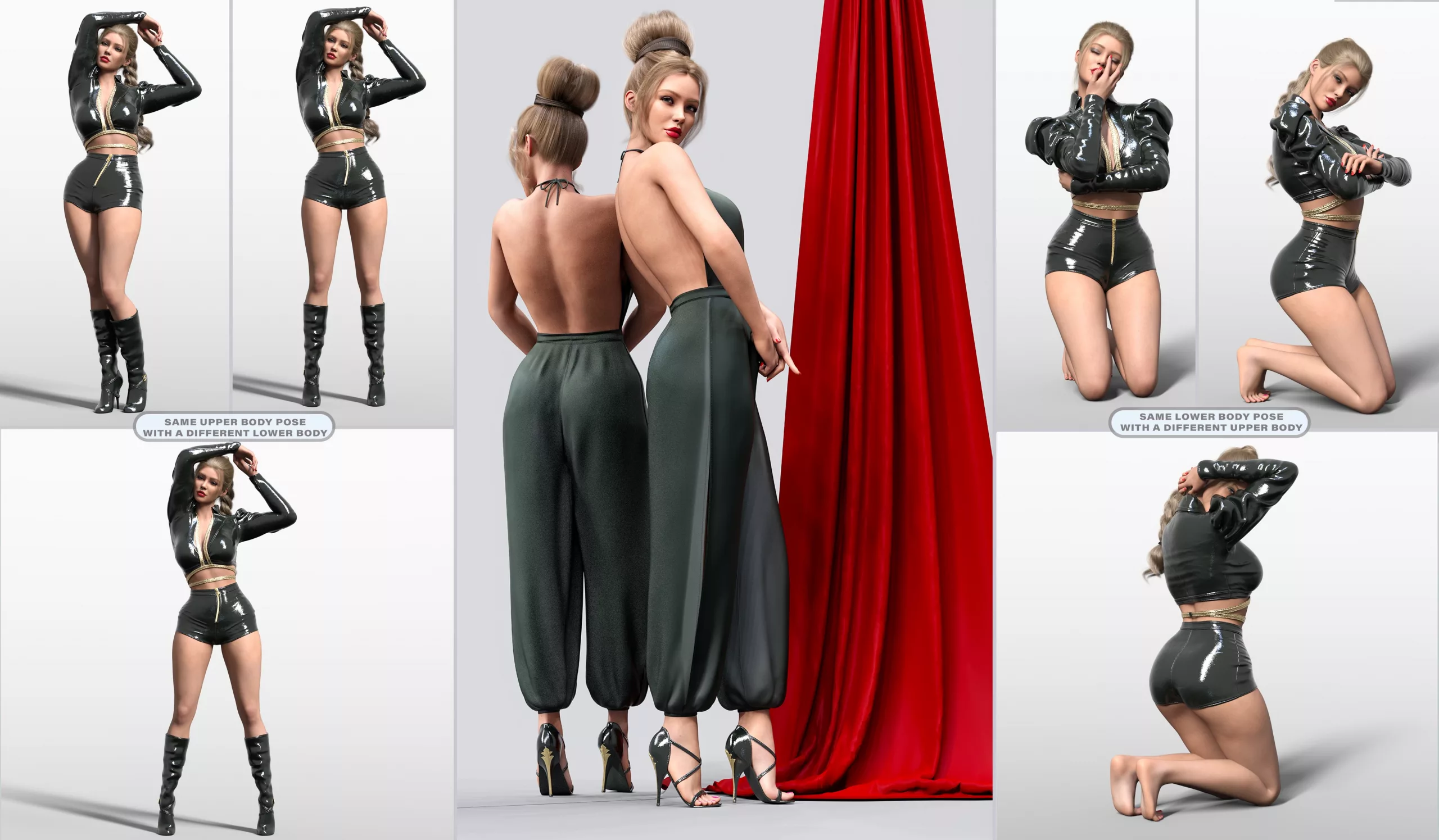 Z Dramatic Fashion Pose Mega Set for Genesis 9 and 8 Female