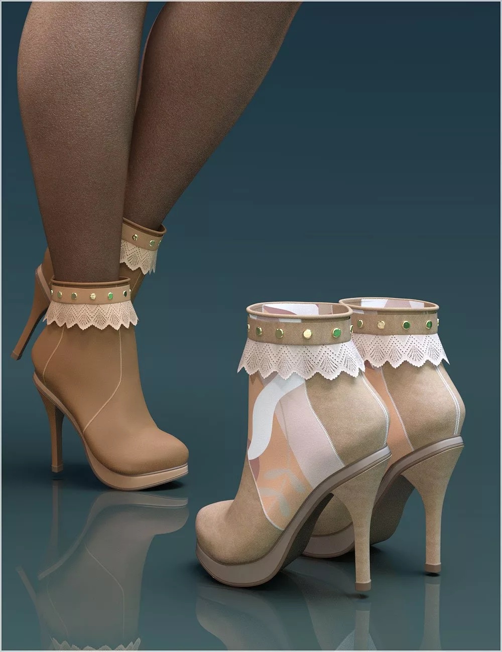 Ally Boots for Genesis 8 and 8.1 Females