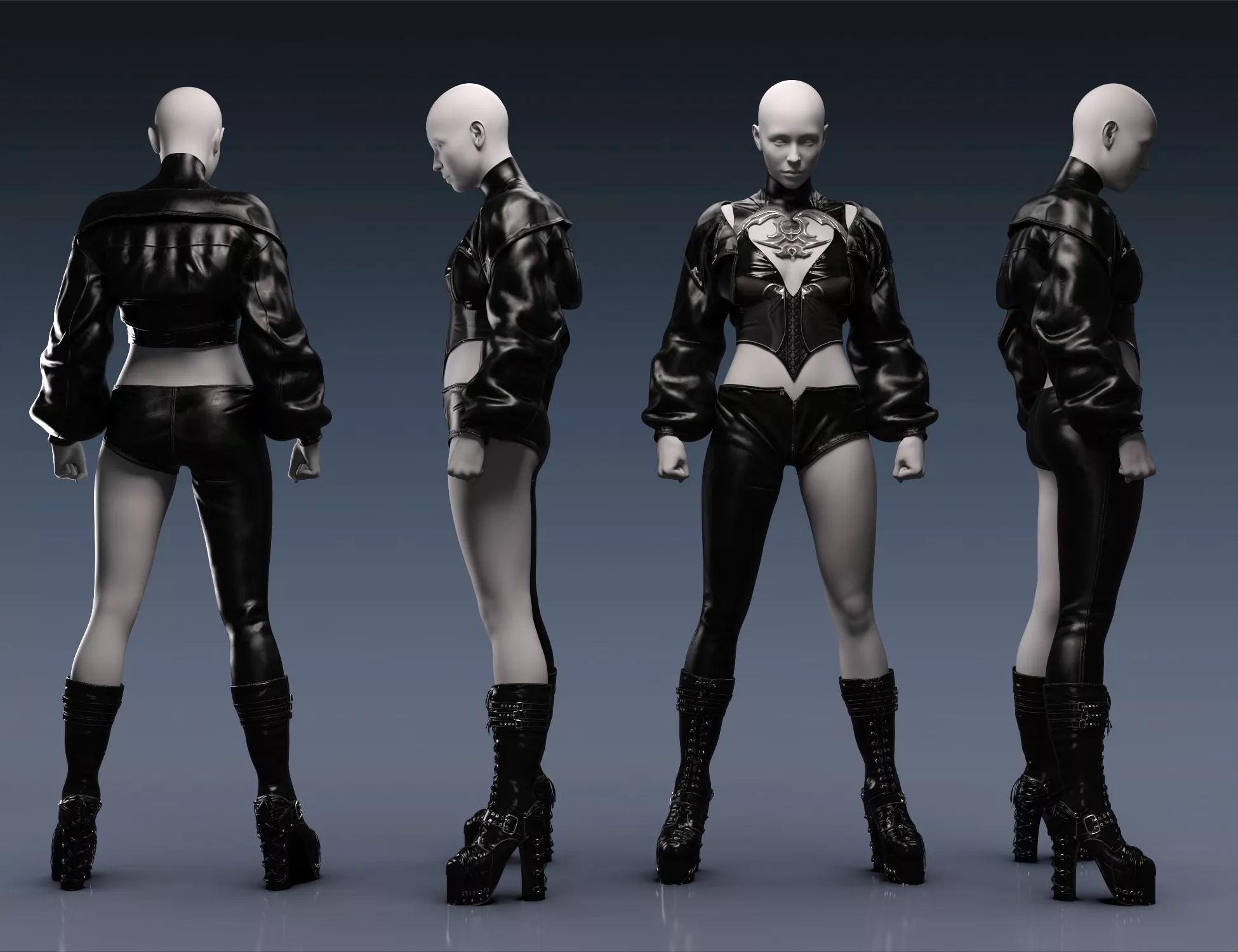 dForce Dark Side Outfit for Genesis 9