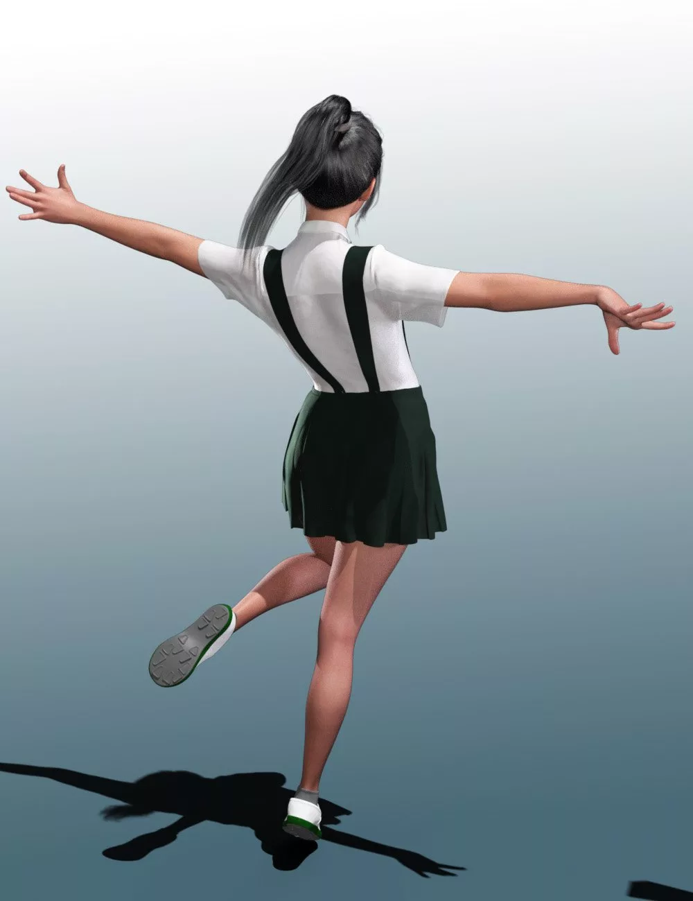 dForce Alicia's School Outfit for Genesis 9