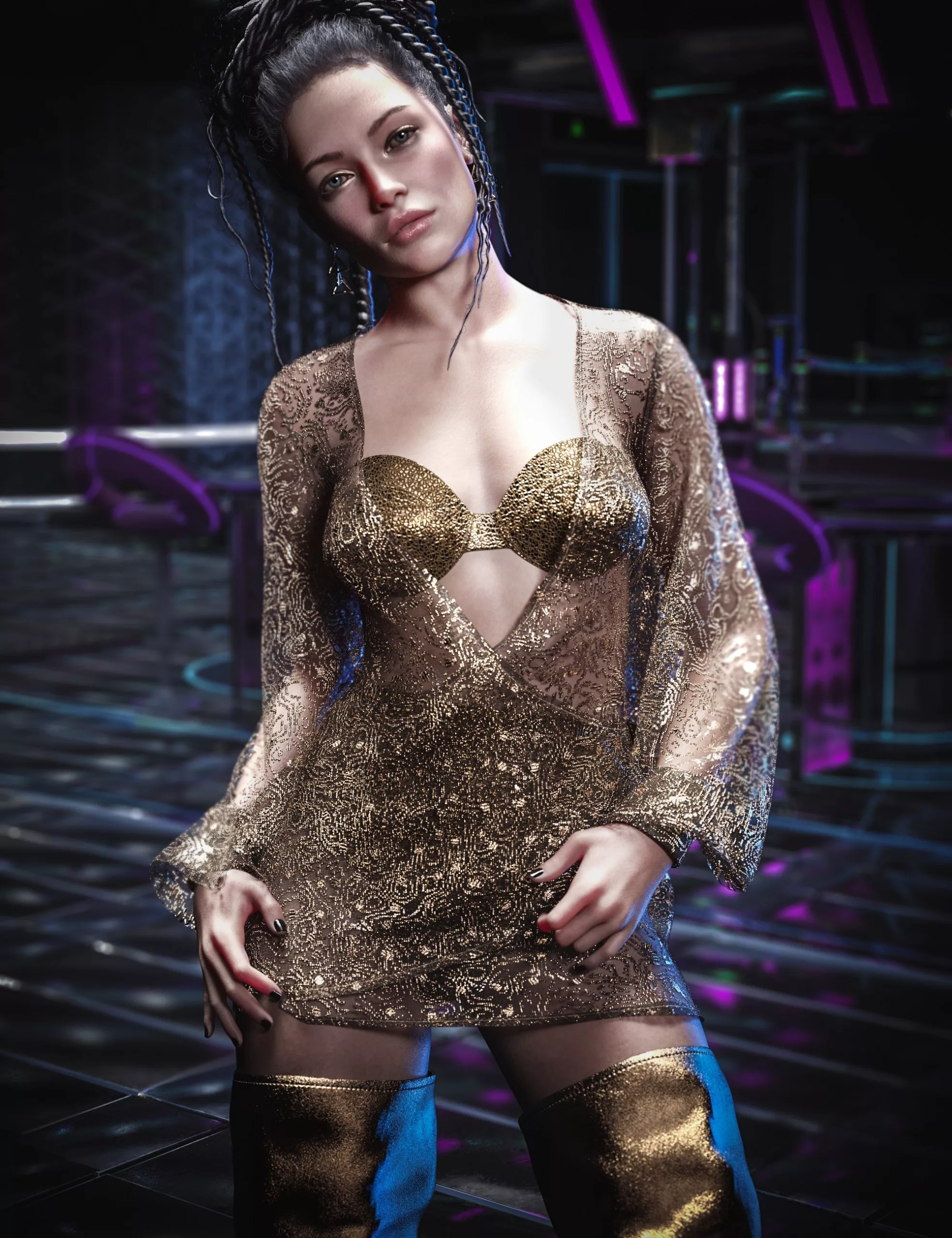 dForce CB Lita Clothing Set for Genesis 9