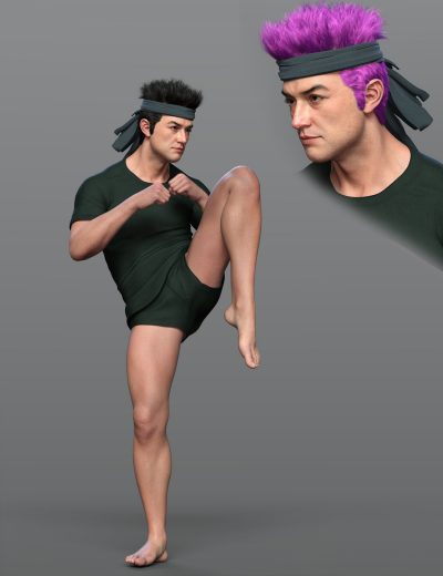 dforcesprfightinghairandposeforgenesis81and900maindaz3d1