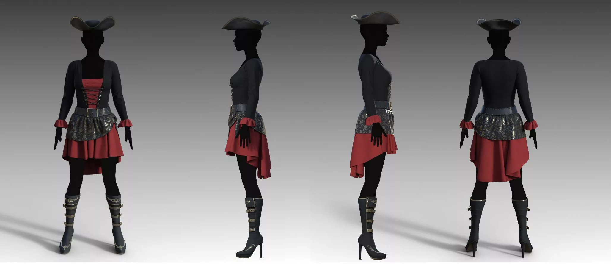 FG Captain Outfit for Genesis 8 Females