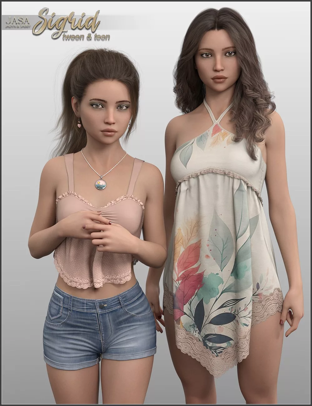 JASA Sigrid - Tween & Teen for Genesis 8 and 8.1 Female