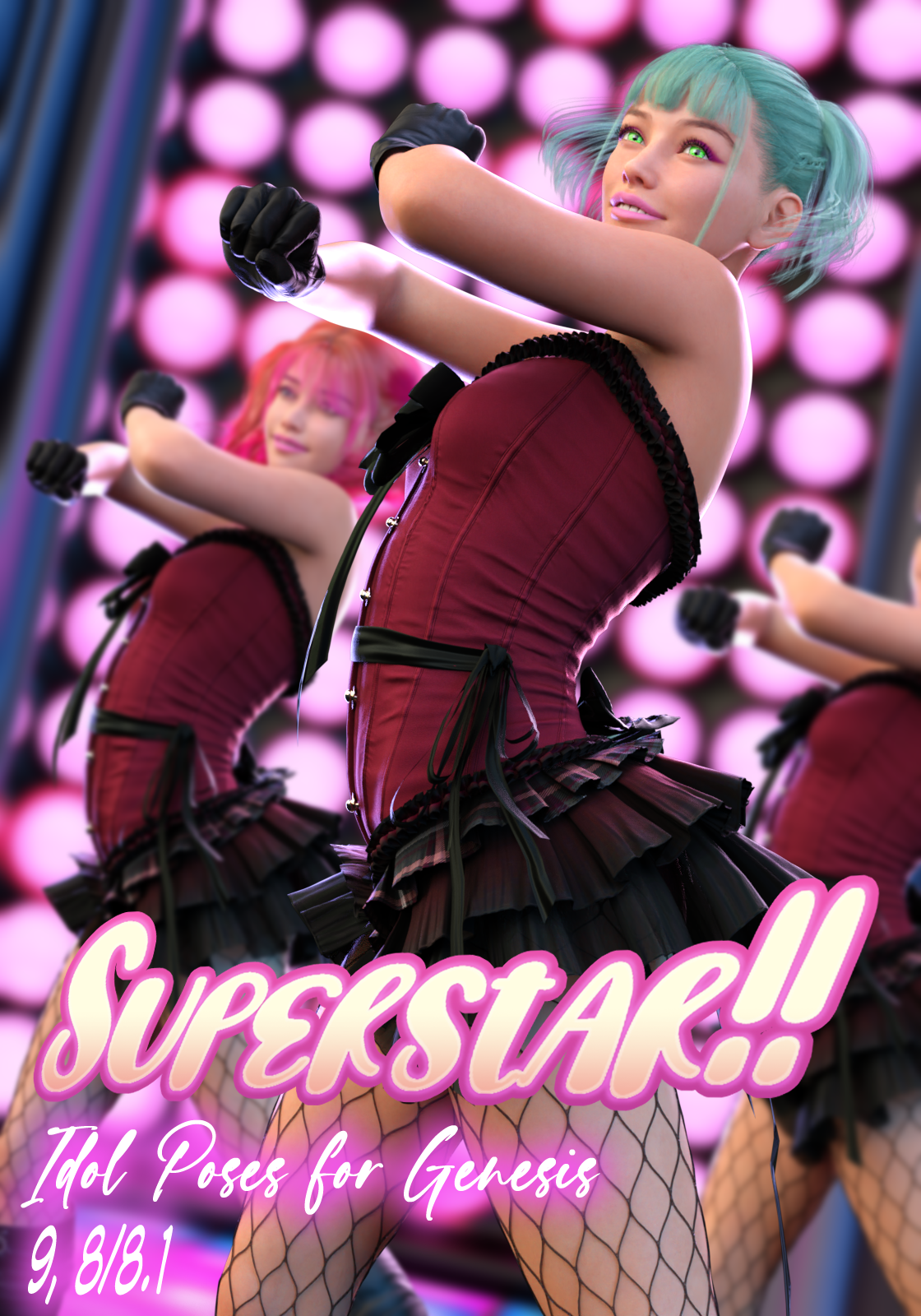 Superstar!! Idol Poses for Genesis 9, 8/8.1 Superstar!! Idol Poses for Genesis 9, 8/8.1