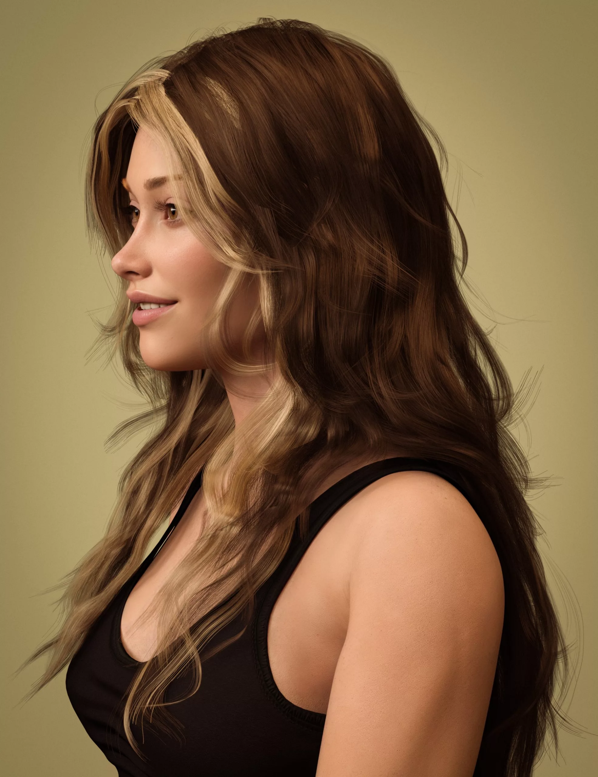 HS Lilithra Storm Hair For Genesis 9, 8, and 8.1 Female