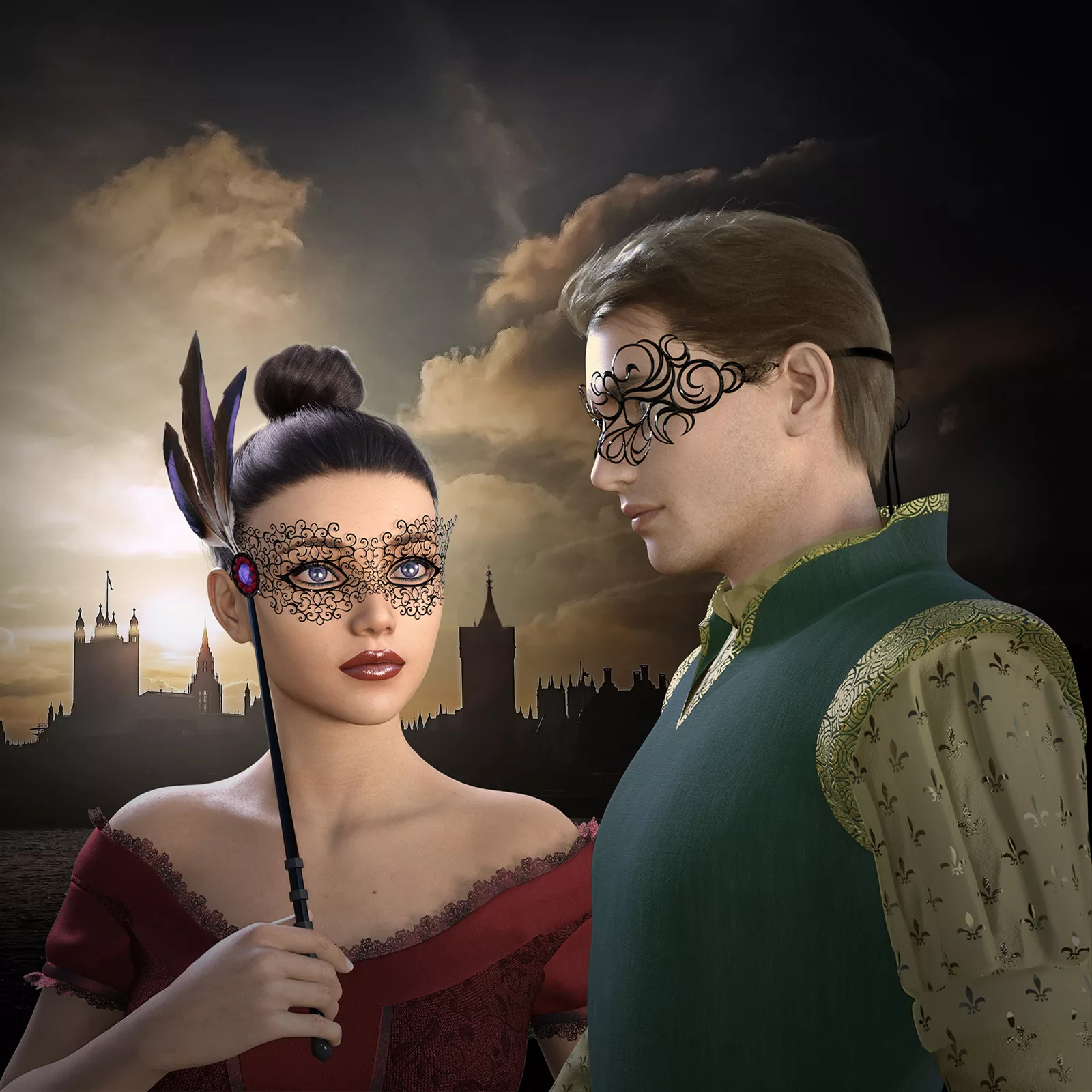 Mask Accessory for Genesis 8 men and women