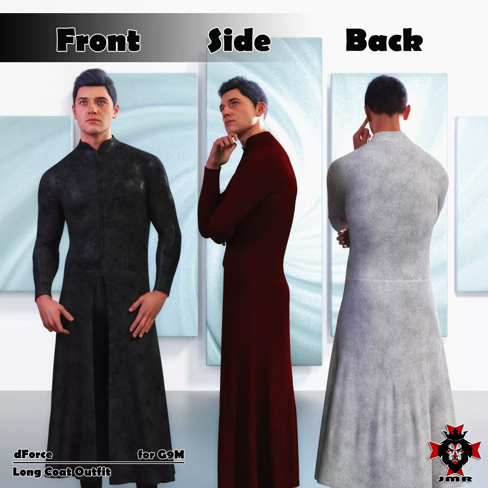 JMR dForce Long Coat Outfit G9M