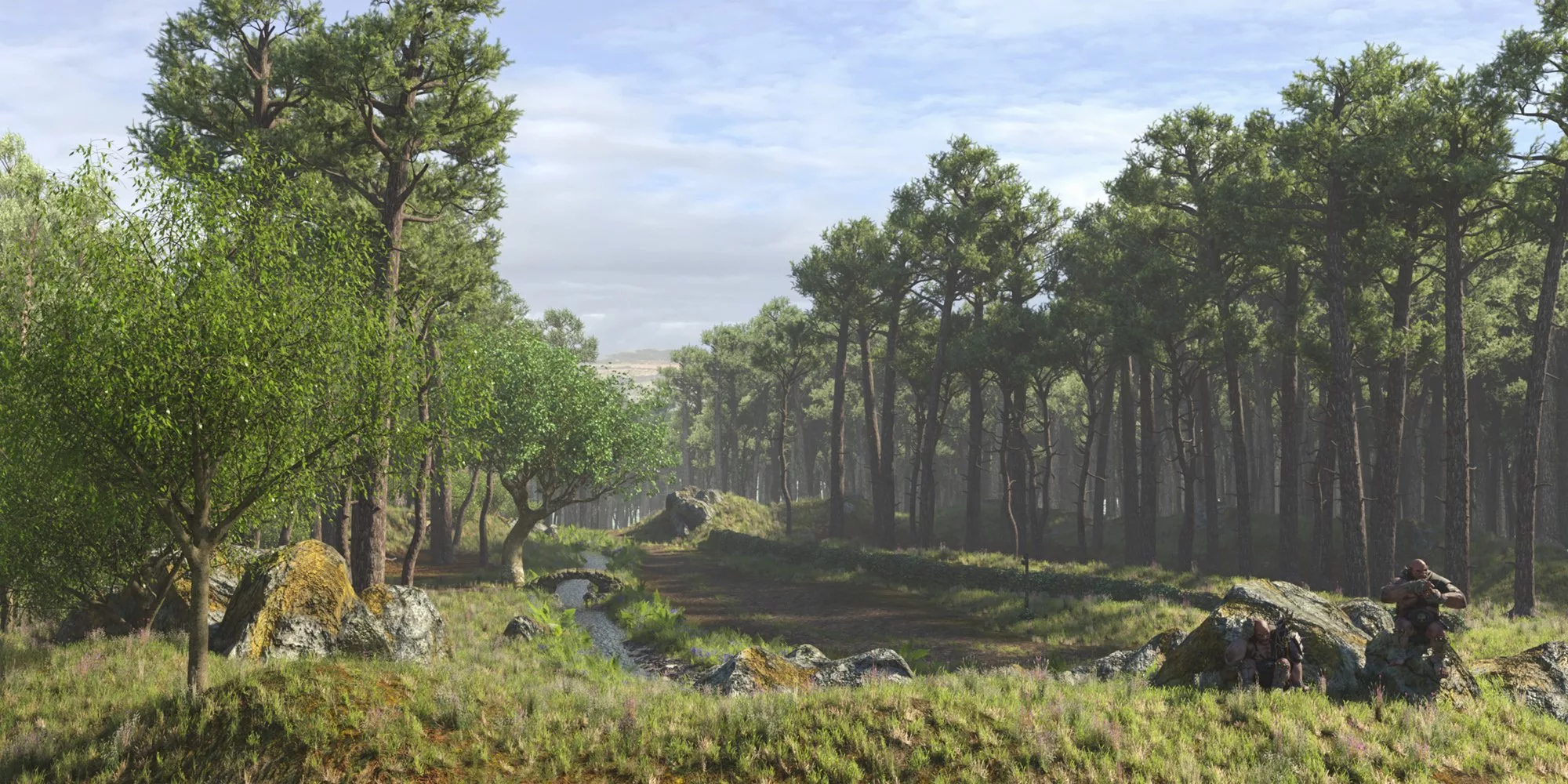 Roadside and Stream for Simple Grasslands