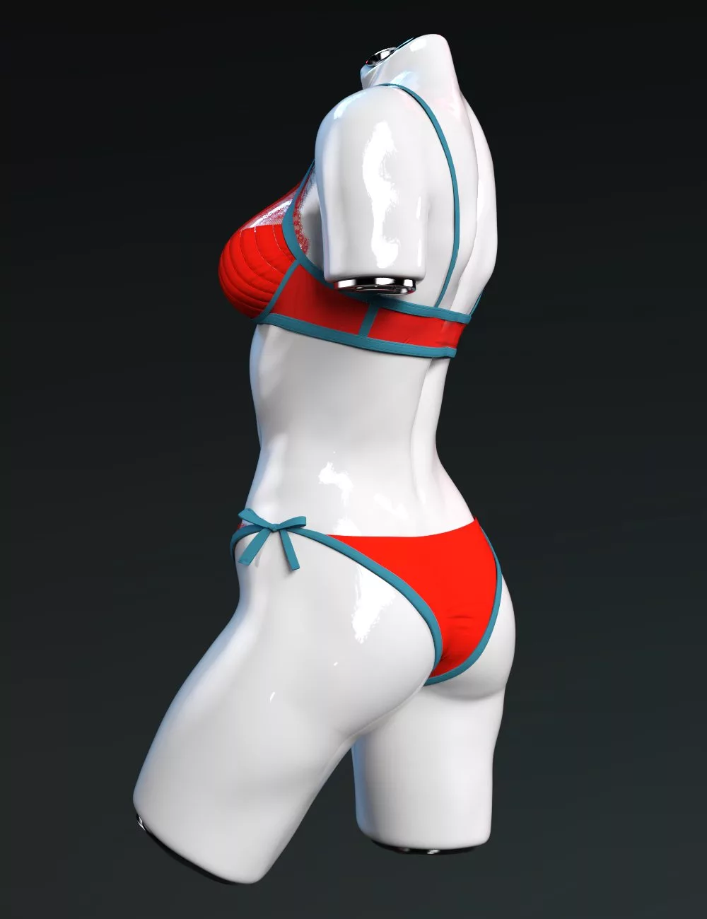 X-Fashion Lace Colorblock Lingerie for Genesis 9