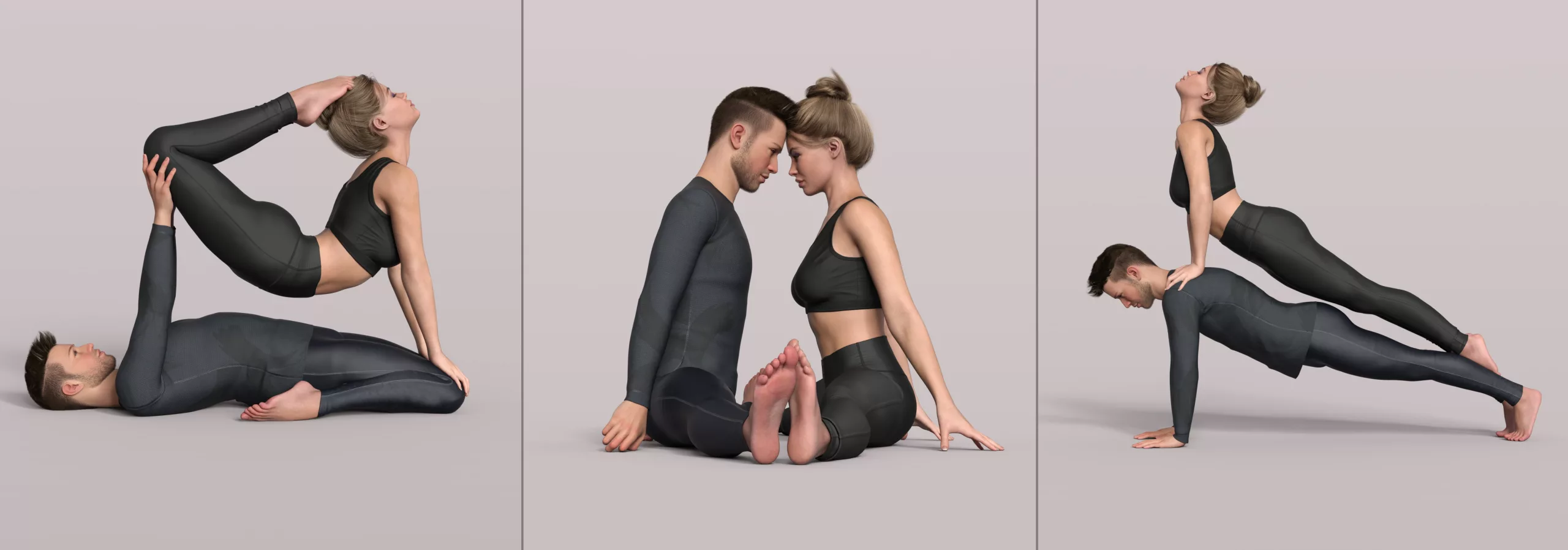 Z Harmony in Motion Couple Poses for Genesis 9 and 8