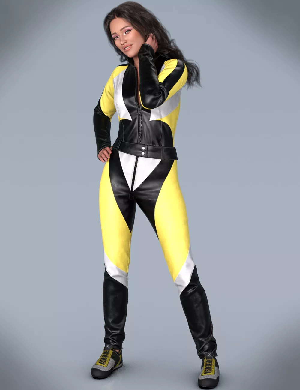 Leather Jumpsuit Outfit for Genesis 9