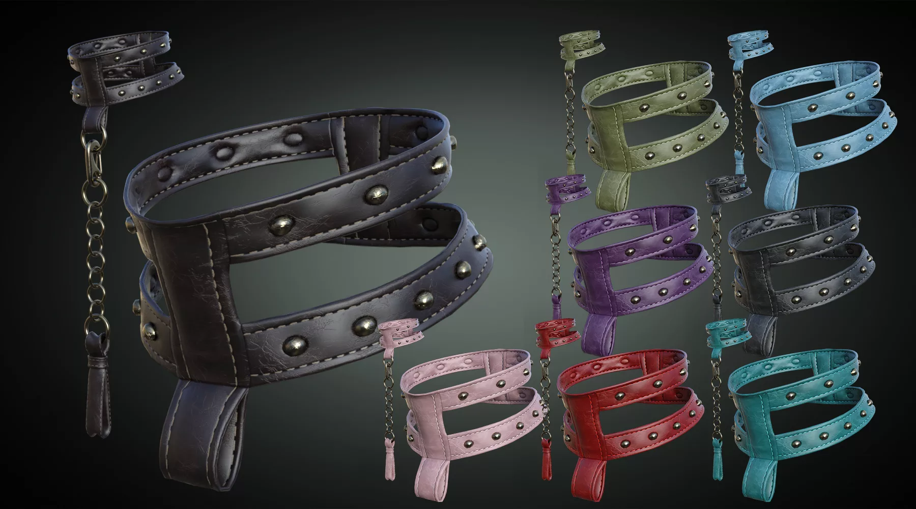 B.E.T.T.Y. Decorative Goth Accessory Pack for Genesis 9