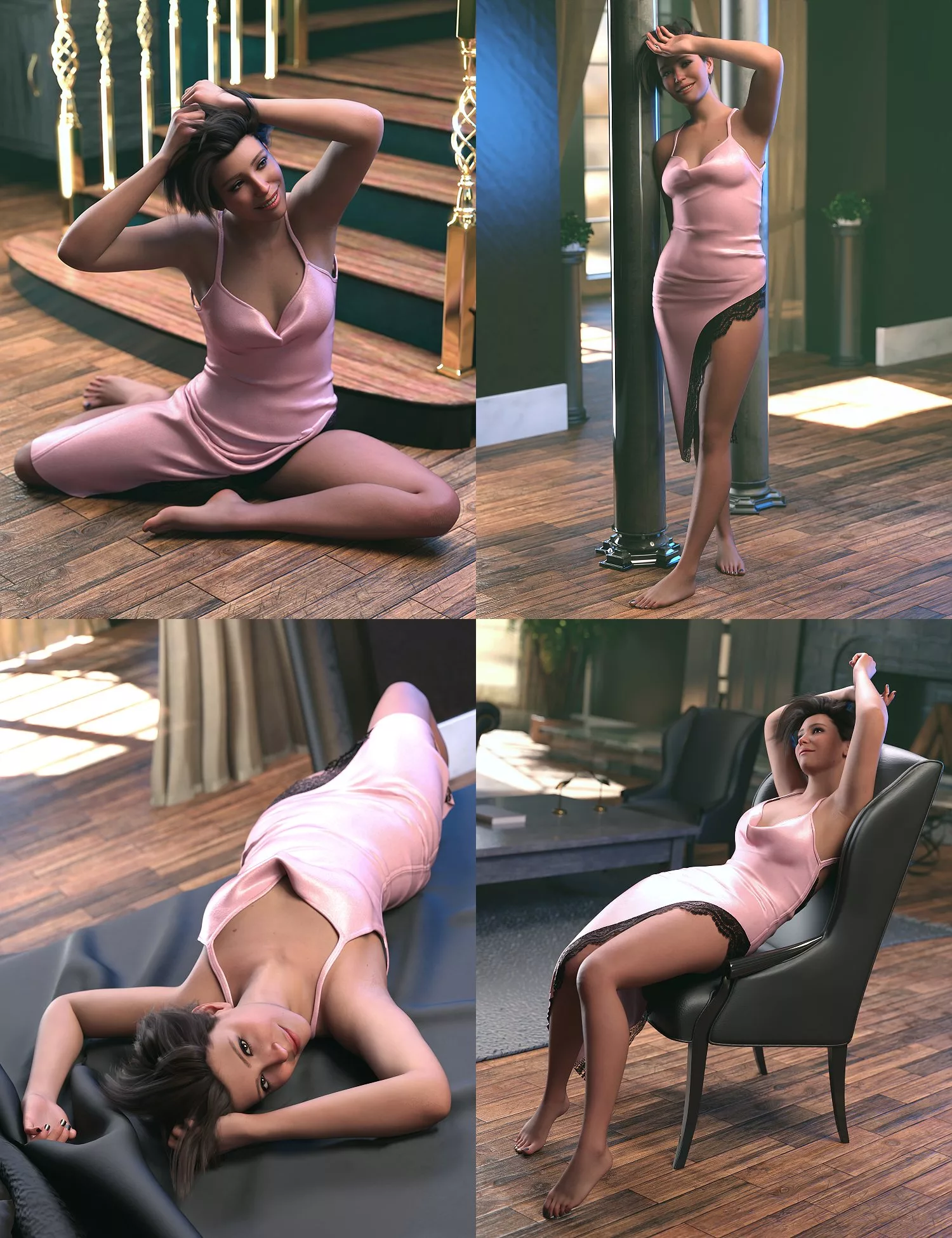 Boudoir Photoshoot Poses for Genesis 9