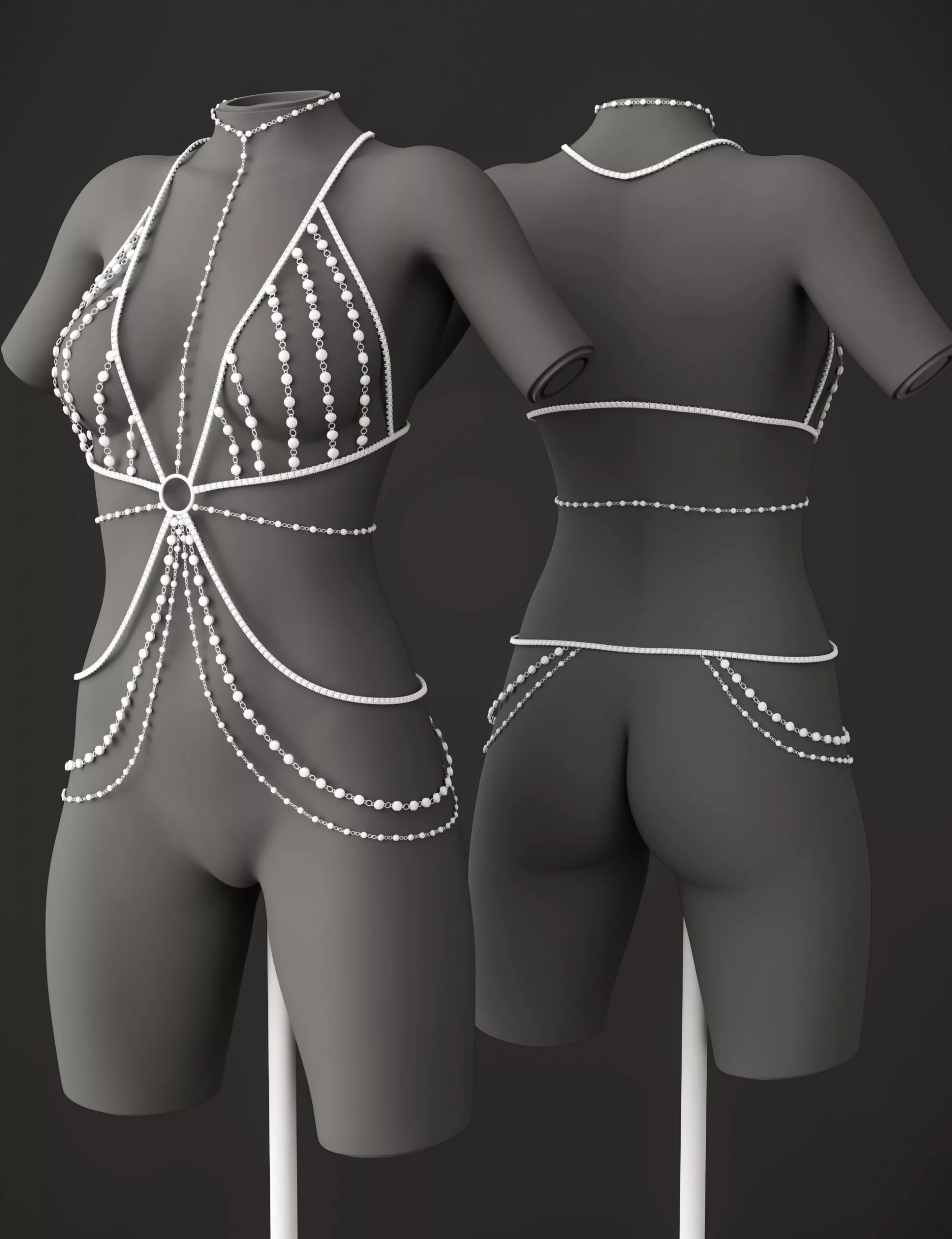 BW Diamond Body Chain for Genesis 9