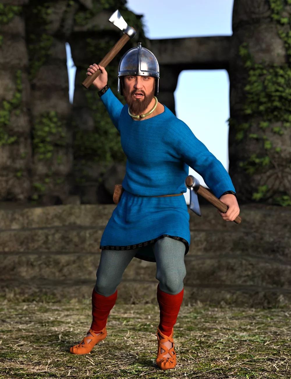 dForce AQ Merovingian Warrior for Genesis 9