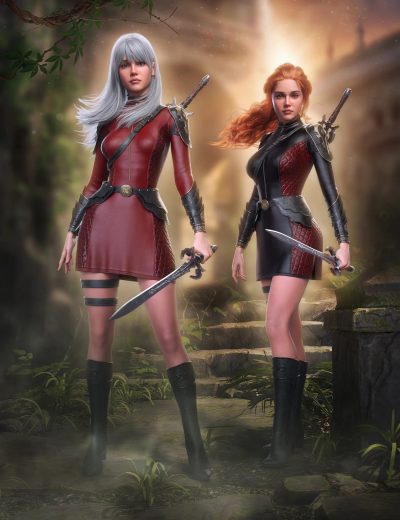 dforcedemonhuntressoutfitforgenesis981and8female00maindaz3d