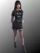 dForce FG Gothic Egirl Outfit for Genesis 8 Female