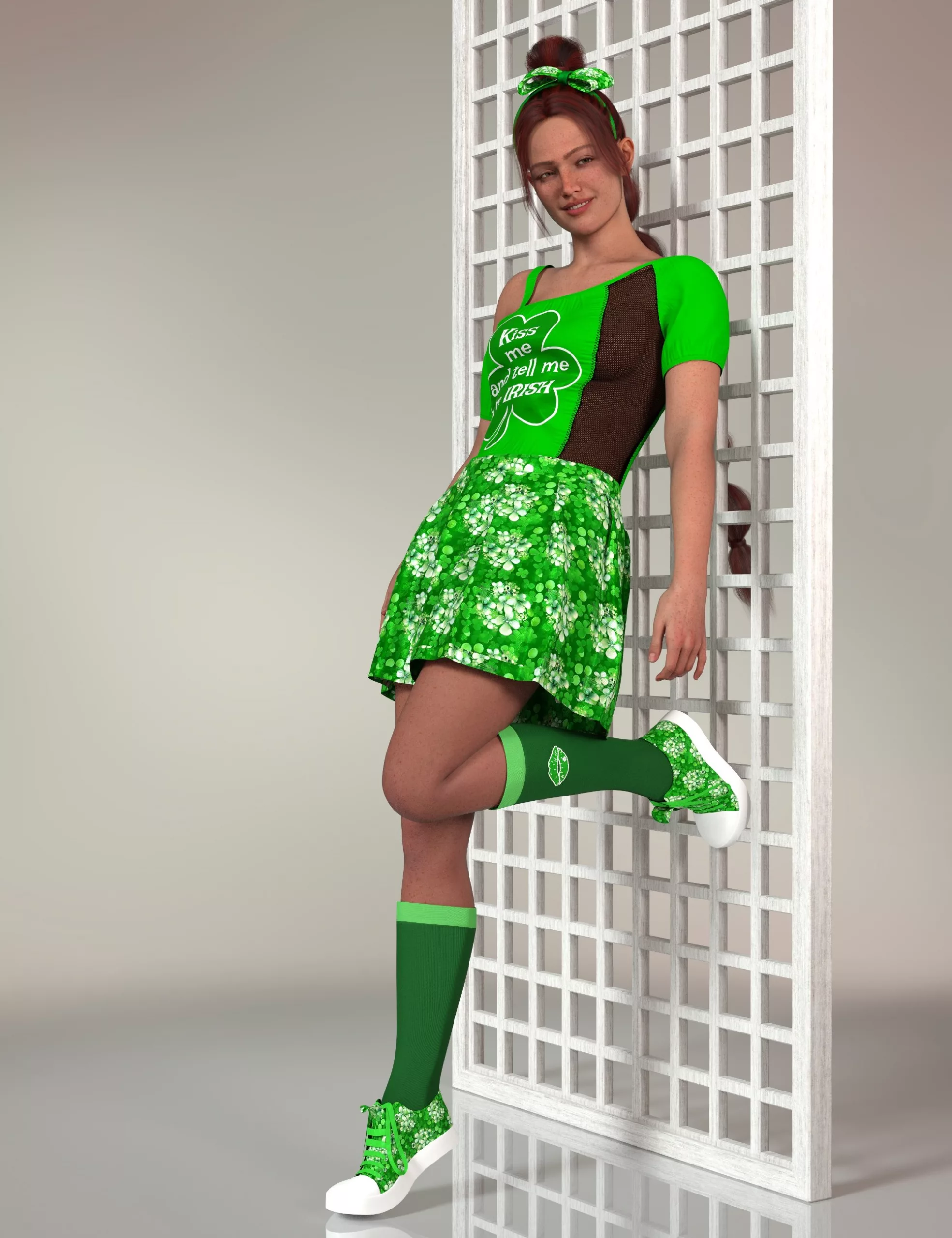 dForce Lucky Irish Outfit for Genesis 9