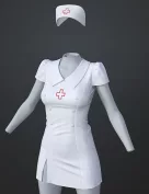 dForce SU Nurse Uniform Outfit for Genesis 9, 8.1, and 8 Female