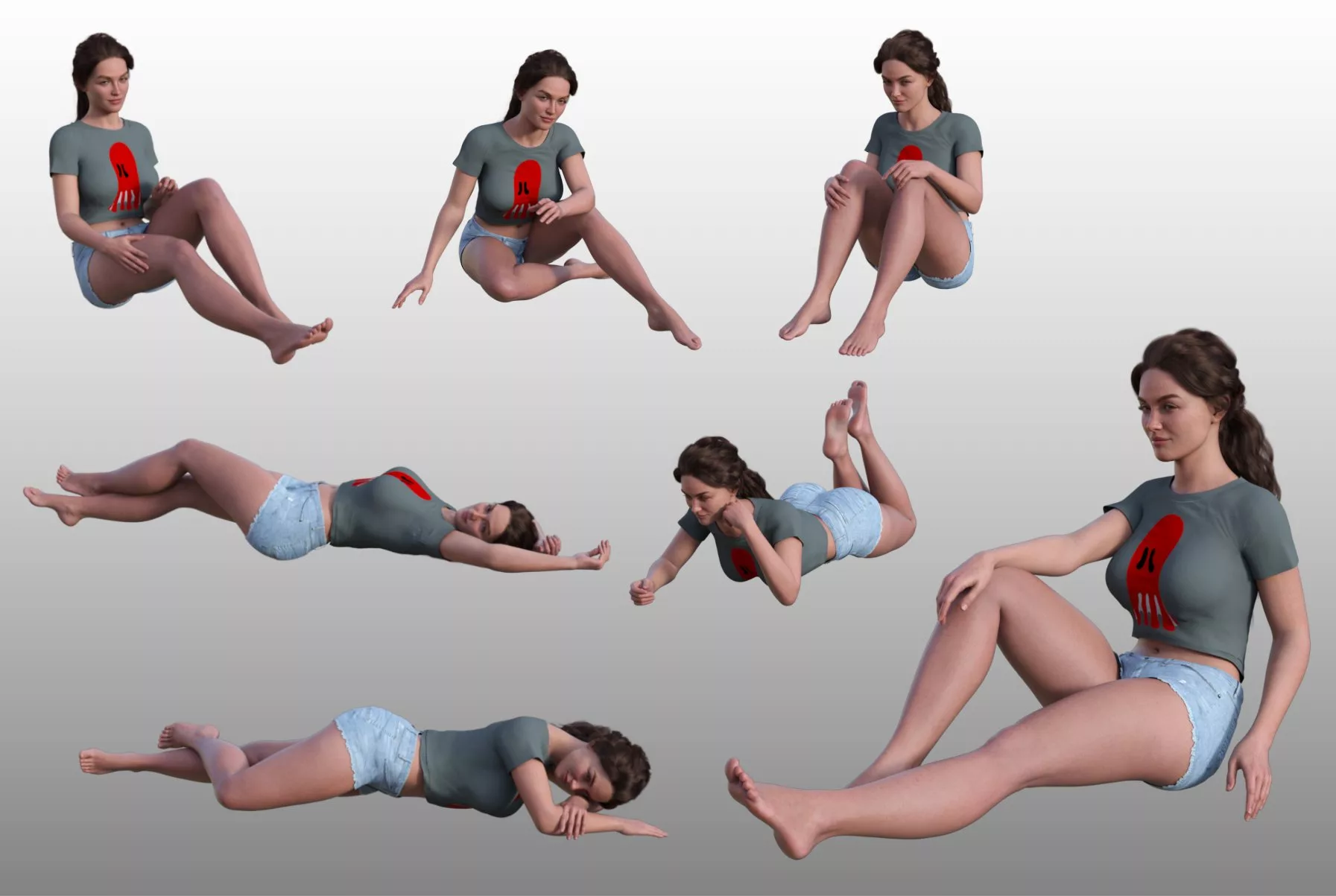 FG Egirl Poses for Genesis 8 Female