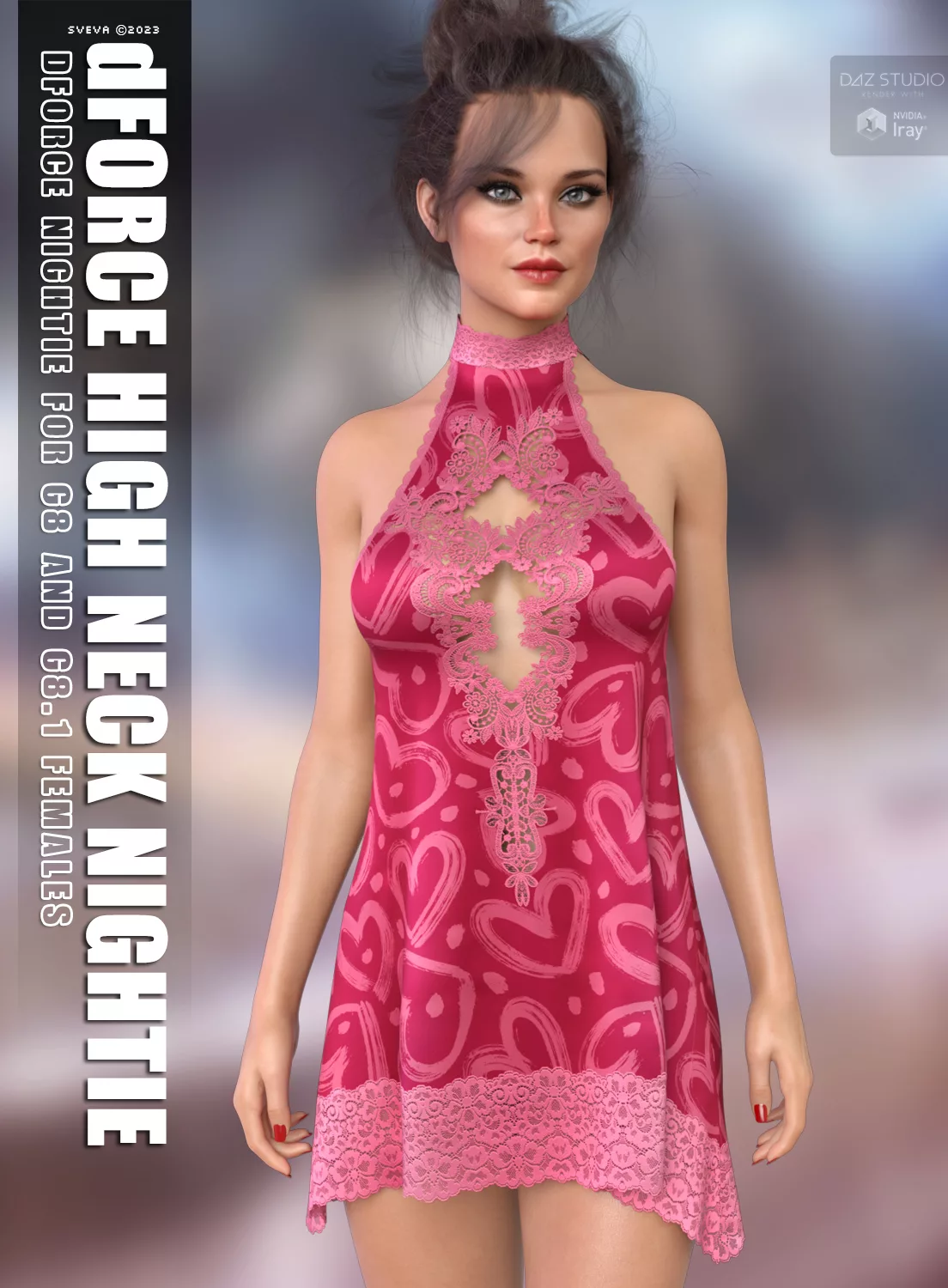 dForce High Neck Nightie G8G8.1F