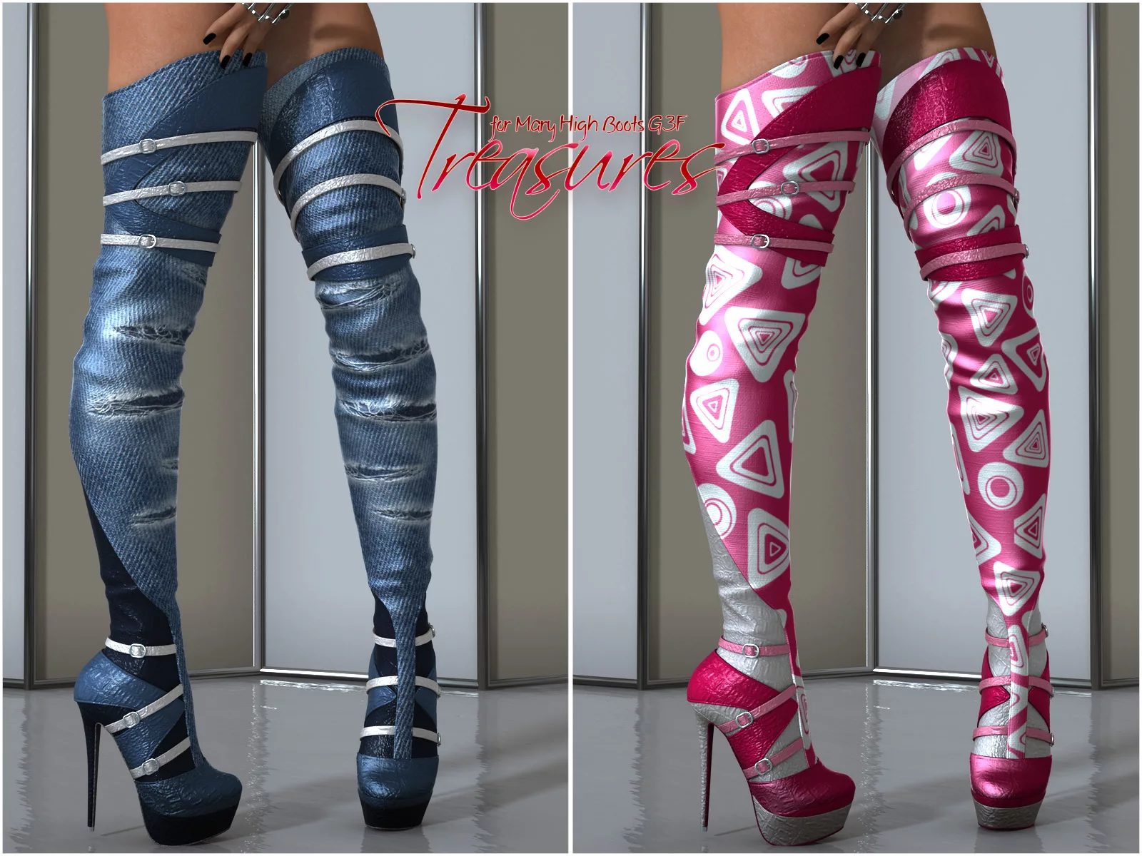 Treasures Mary High Boots G3F