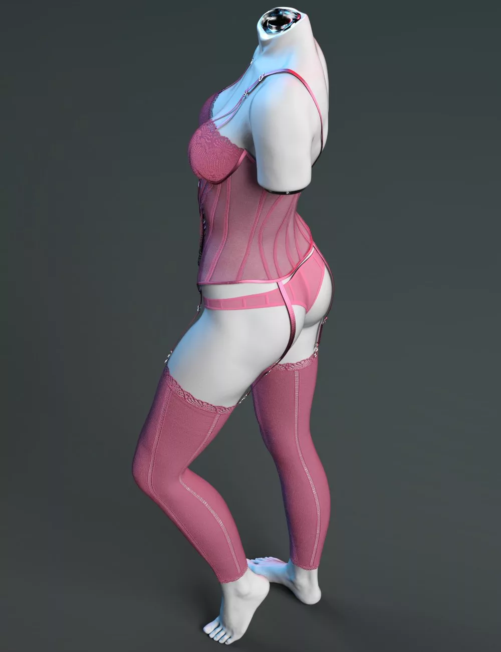 X-Fashion Court Stylish Corset for Genesis 9