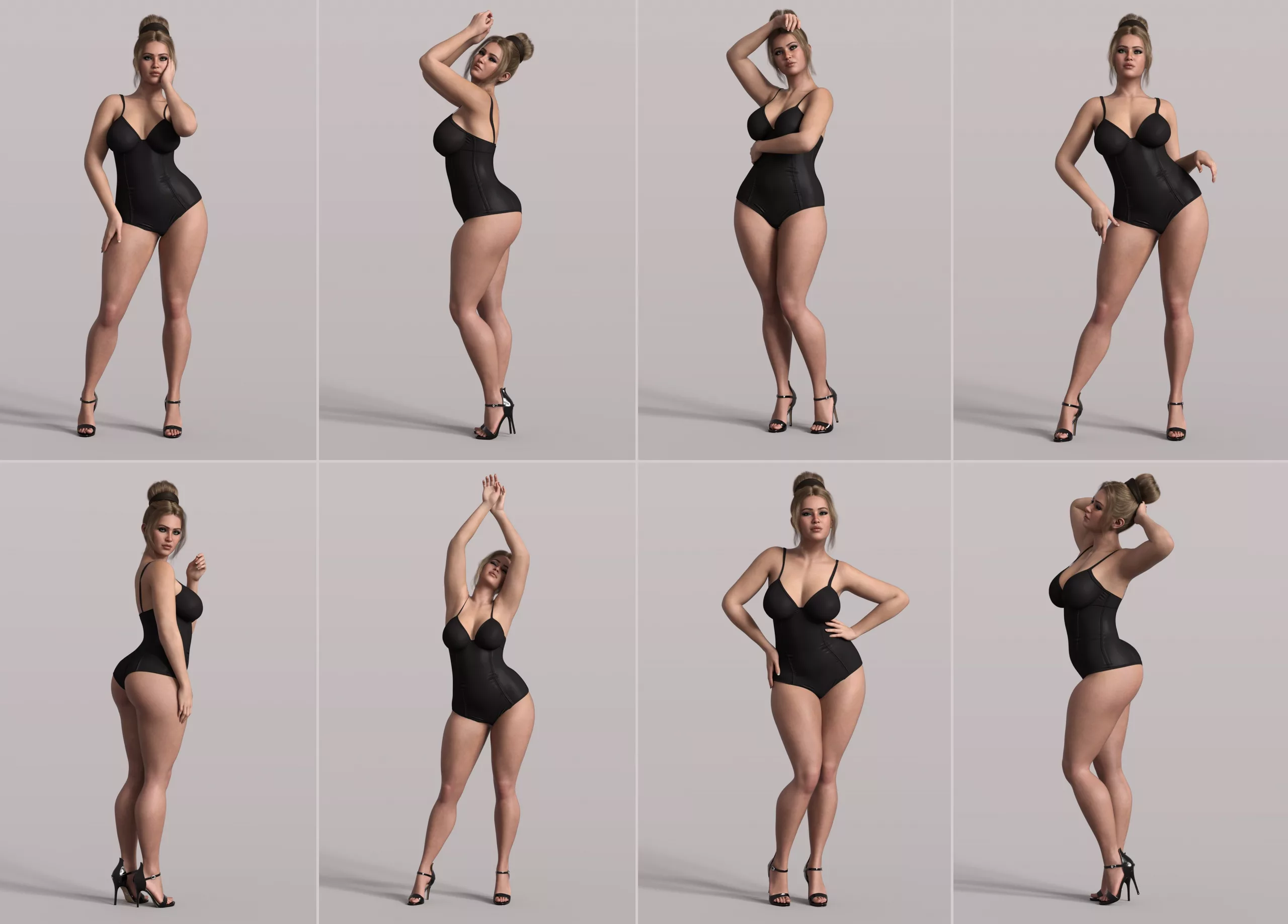 Z Shapely Beauty Shape and Pose Mega Set for Genesis 9