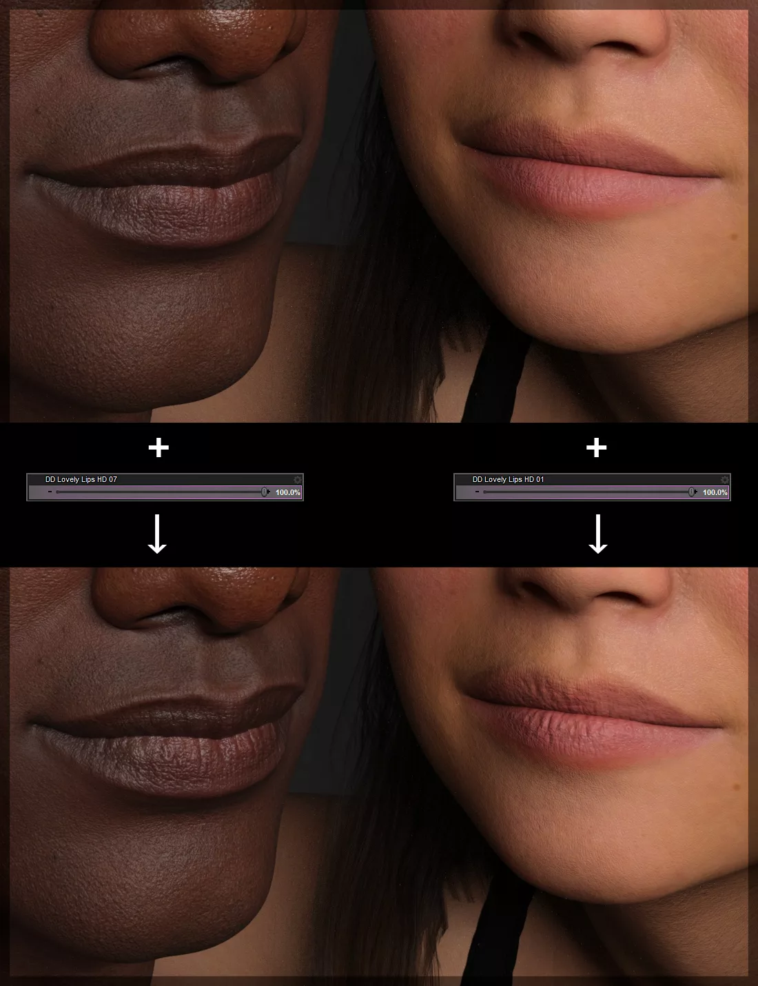 DD Lovely Lips HD for Genesis 9