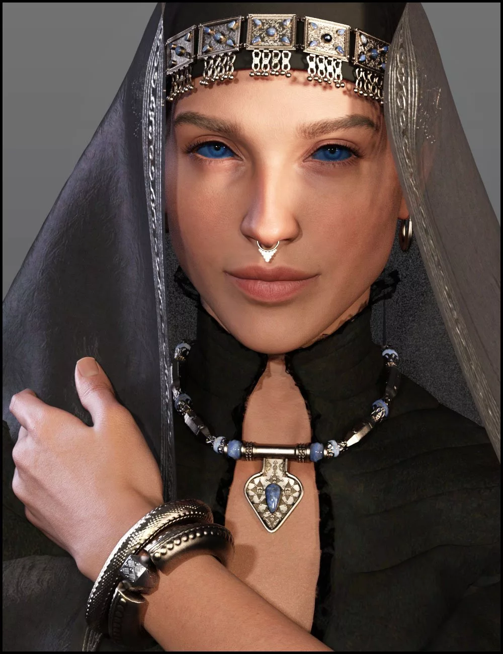 Desert Witch Jewelry Trove Set 1 for Genesis 9