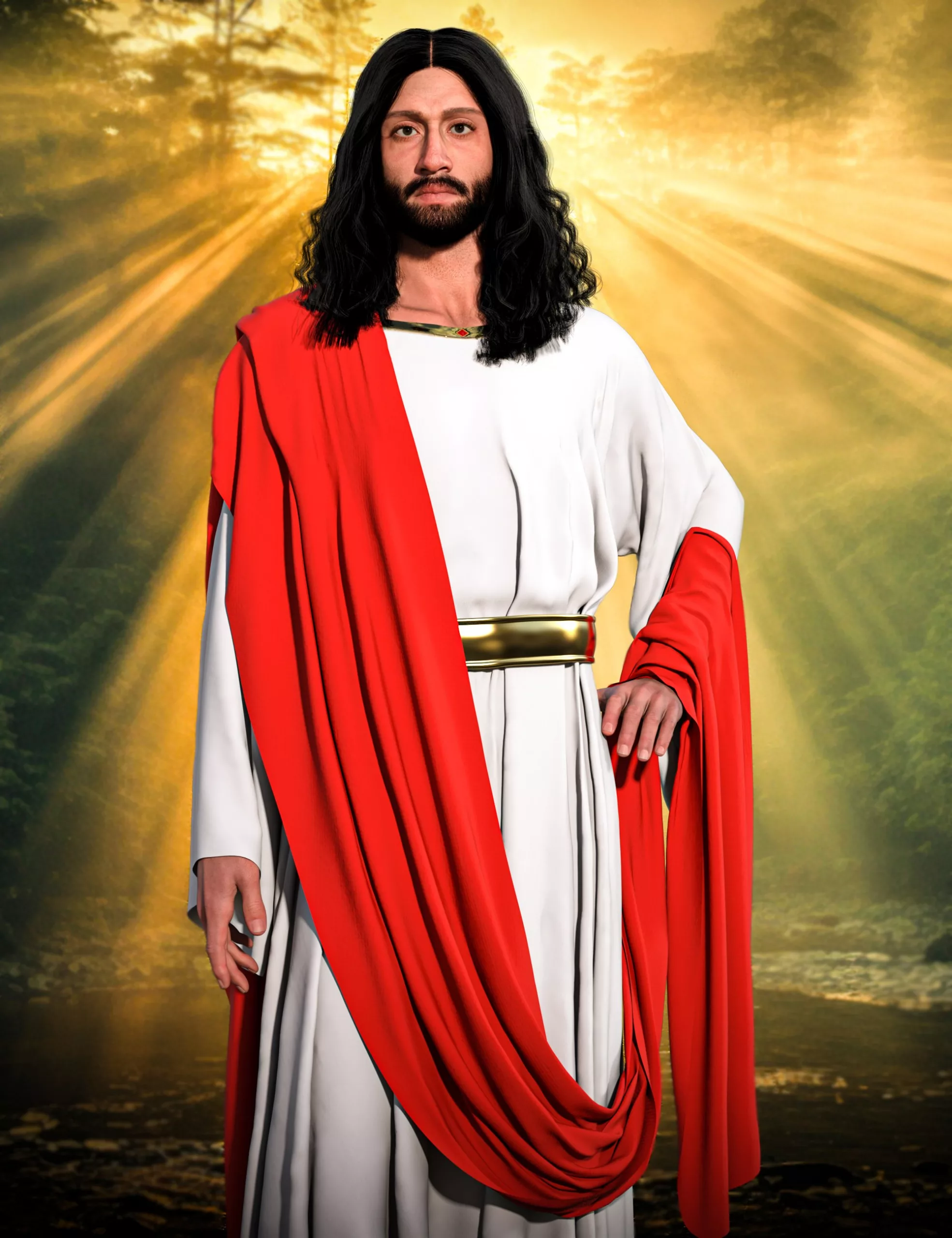 dForce AH John Tunic Outfit for Genesis 9