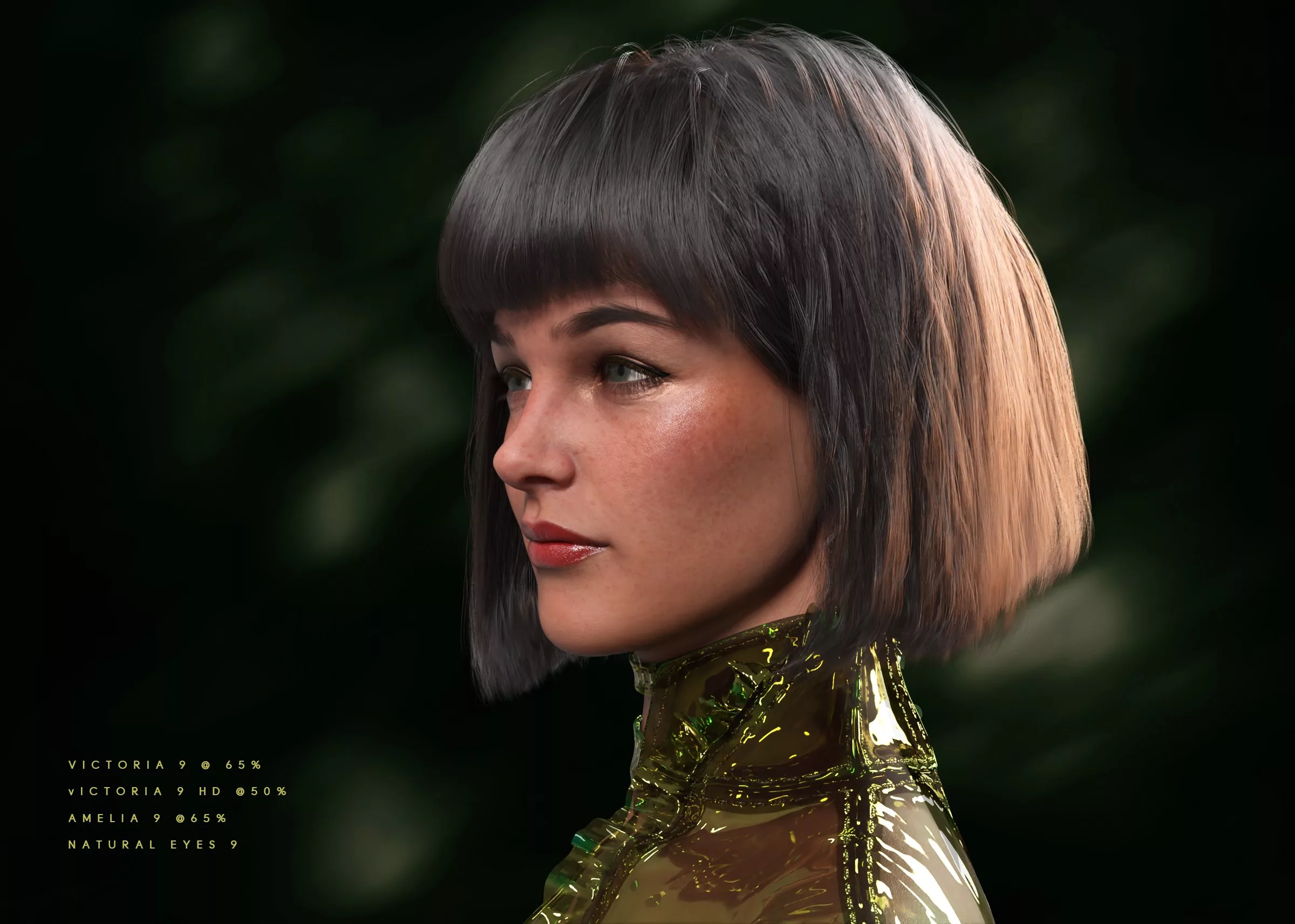 dForce Holo Hair for Genesis 9