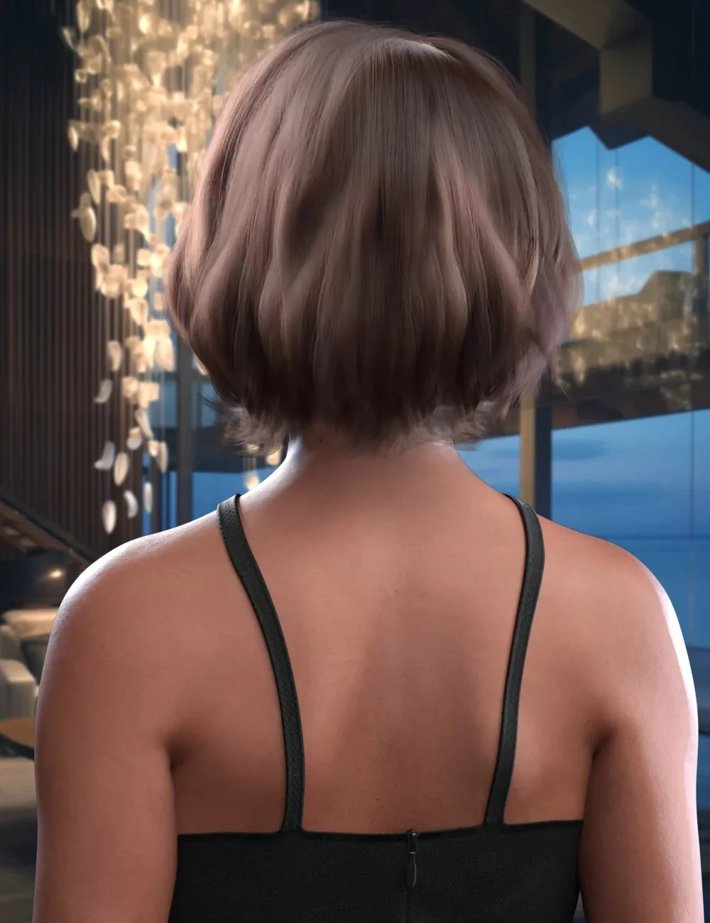 dForce Megan Hair for Genesis 9