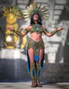 dForce Sun Queen Outfit for Genesis 9