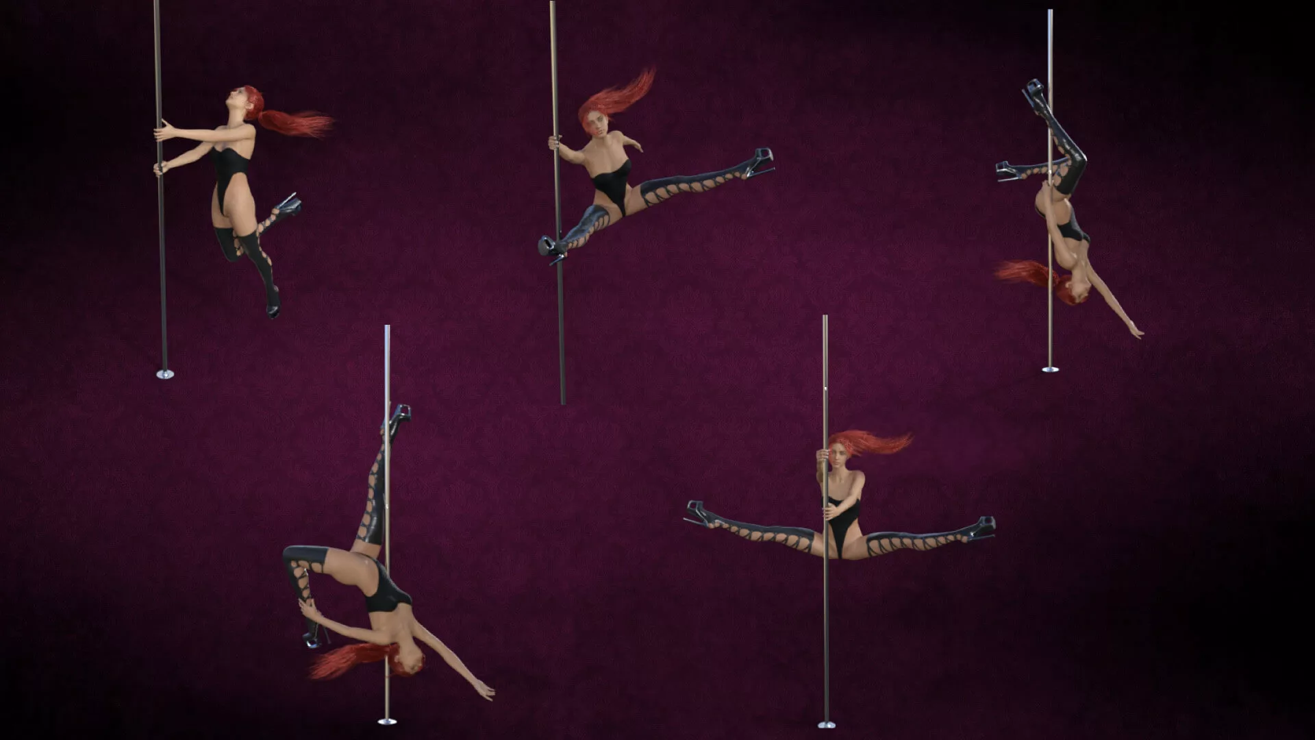 Exotic Pole Dance - Pose Pack