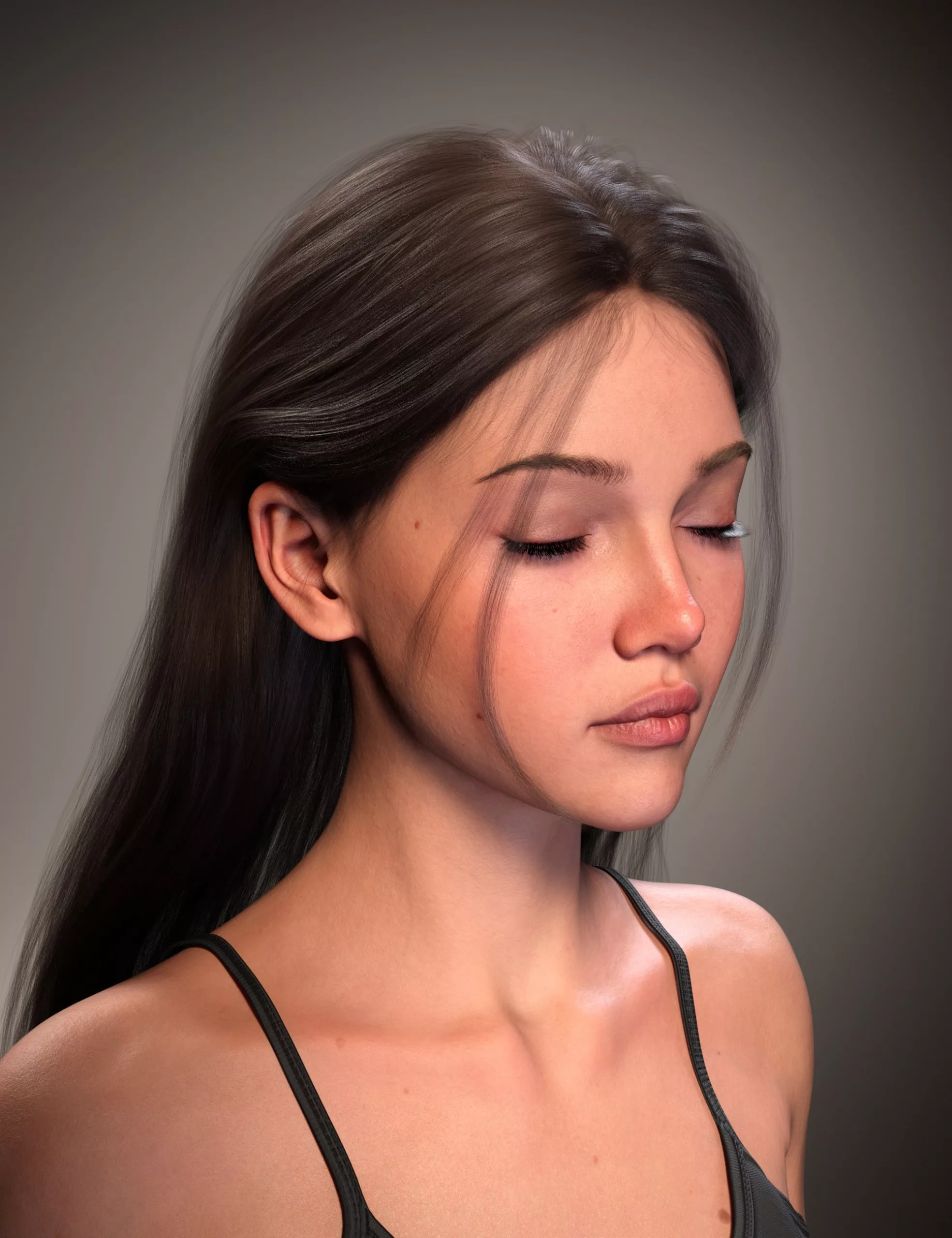 FE Long Gentle Hair for Genesis 9