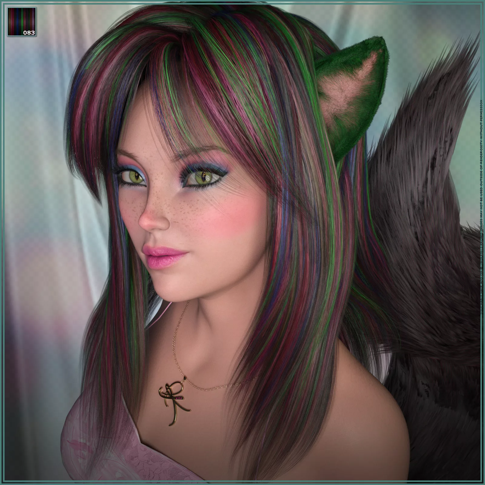 Touchable Kiko Ears, Tail, and Hair