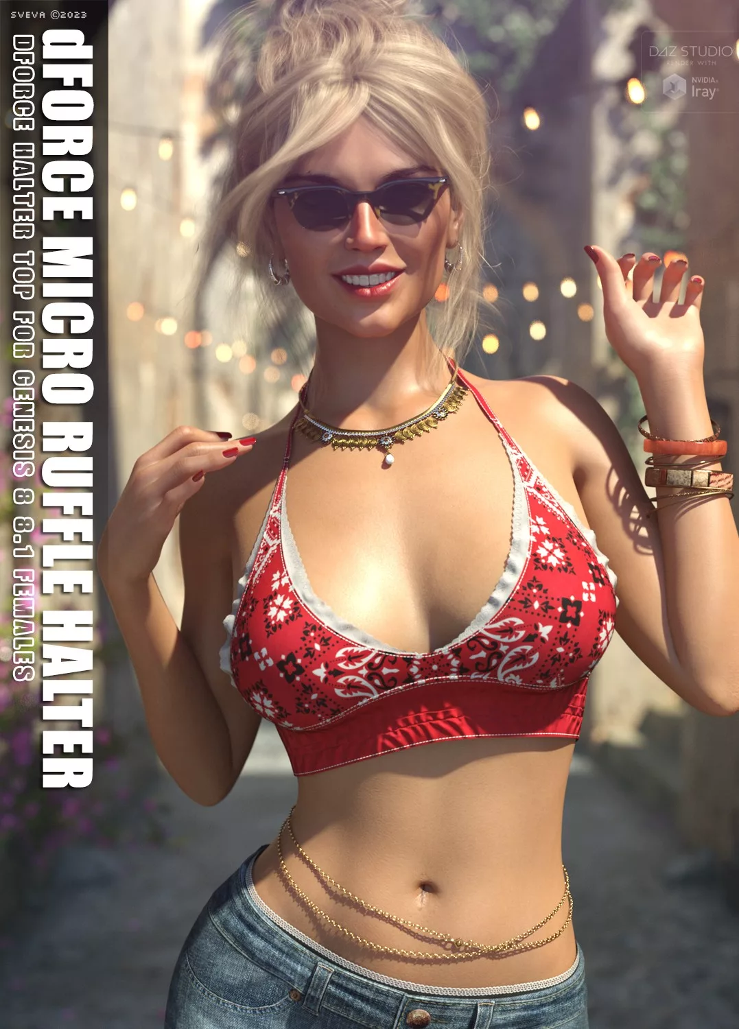 dForce Micro Ruffle Halter G8G8.1F