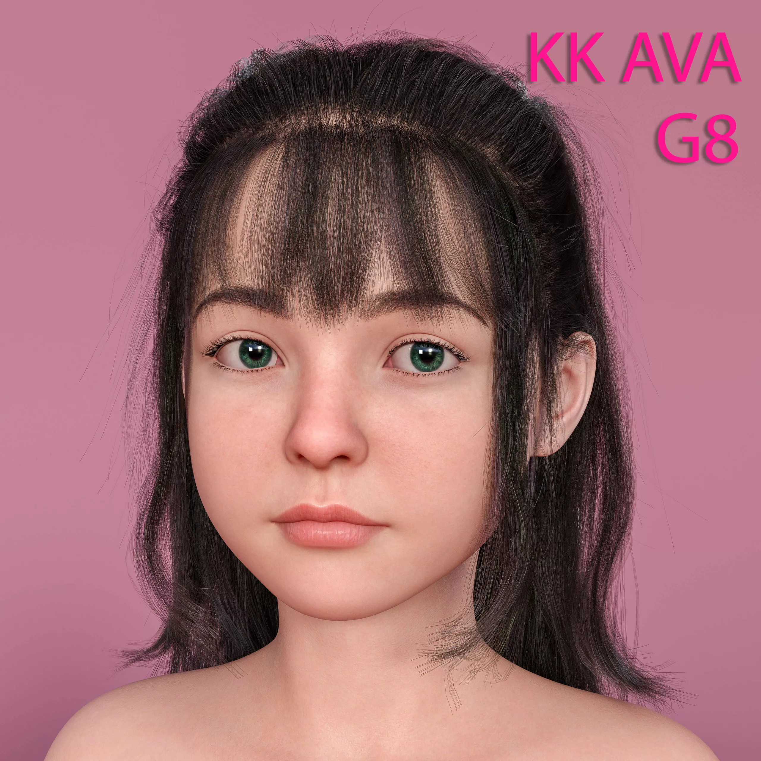 Kk Ava Character for Genesis 8,8.1 Female