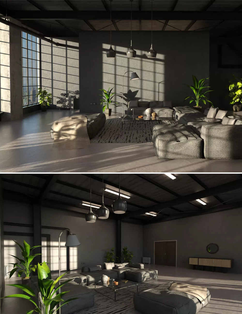 Loft Style Living Room