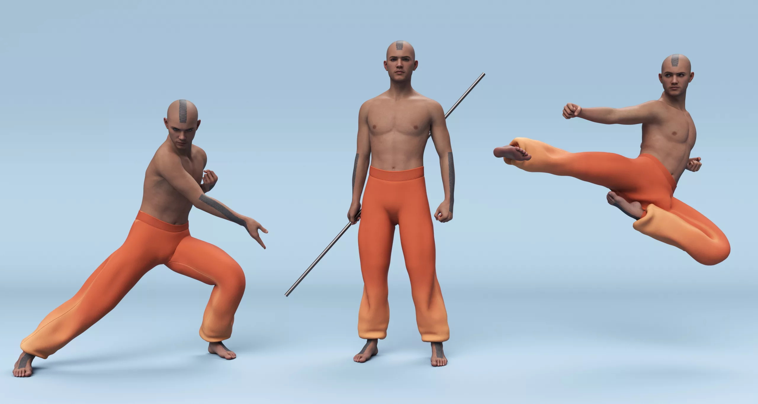 Mastering the Elements Poses for Genesis 9 and 8 Male