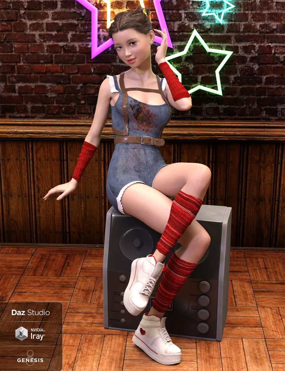 Playful Jumper Outfit Textures