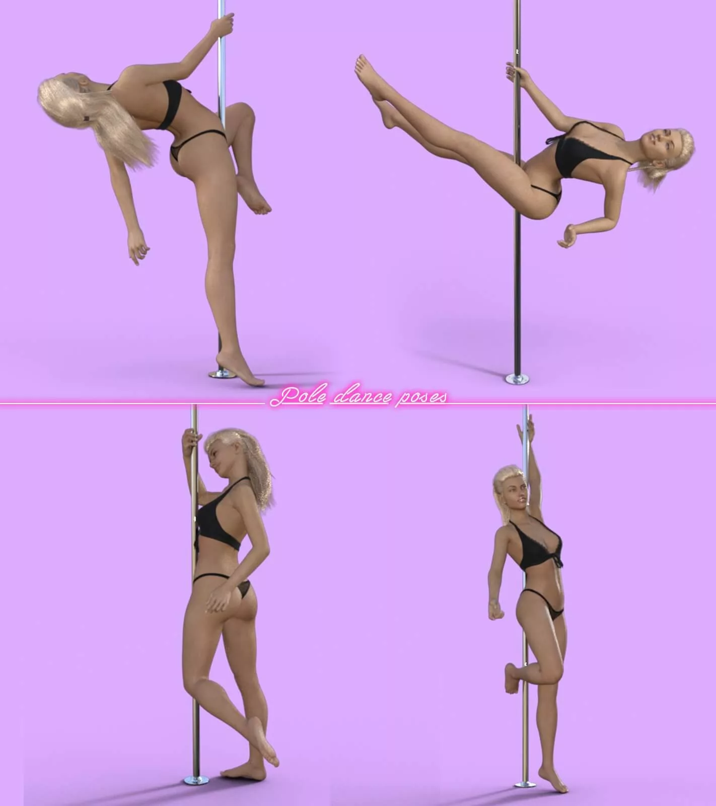 Pole Dance Poses For Genesis 8 Female