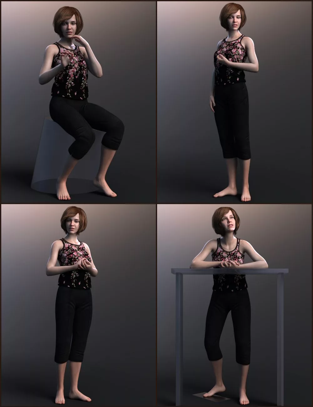 Sharp Poses for Genesis 8 Female