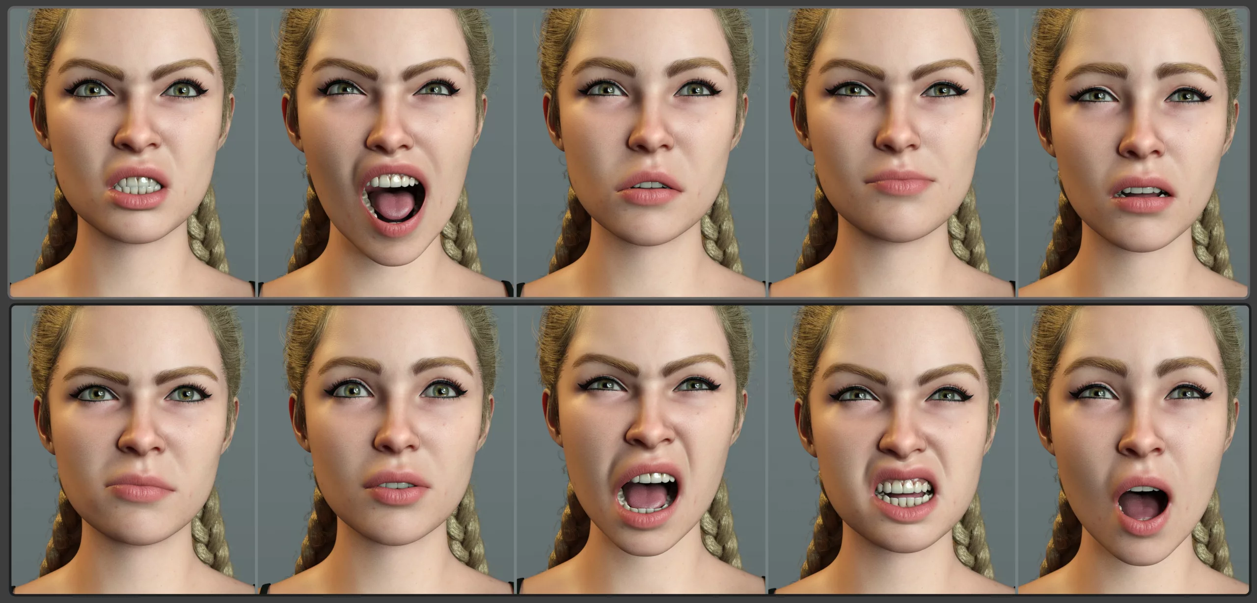 Z Battle Ready Expressions for Genesis 9