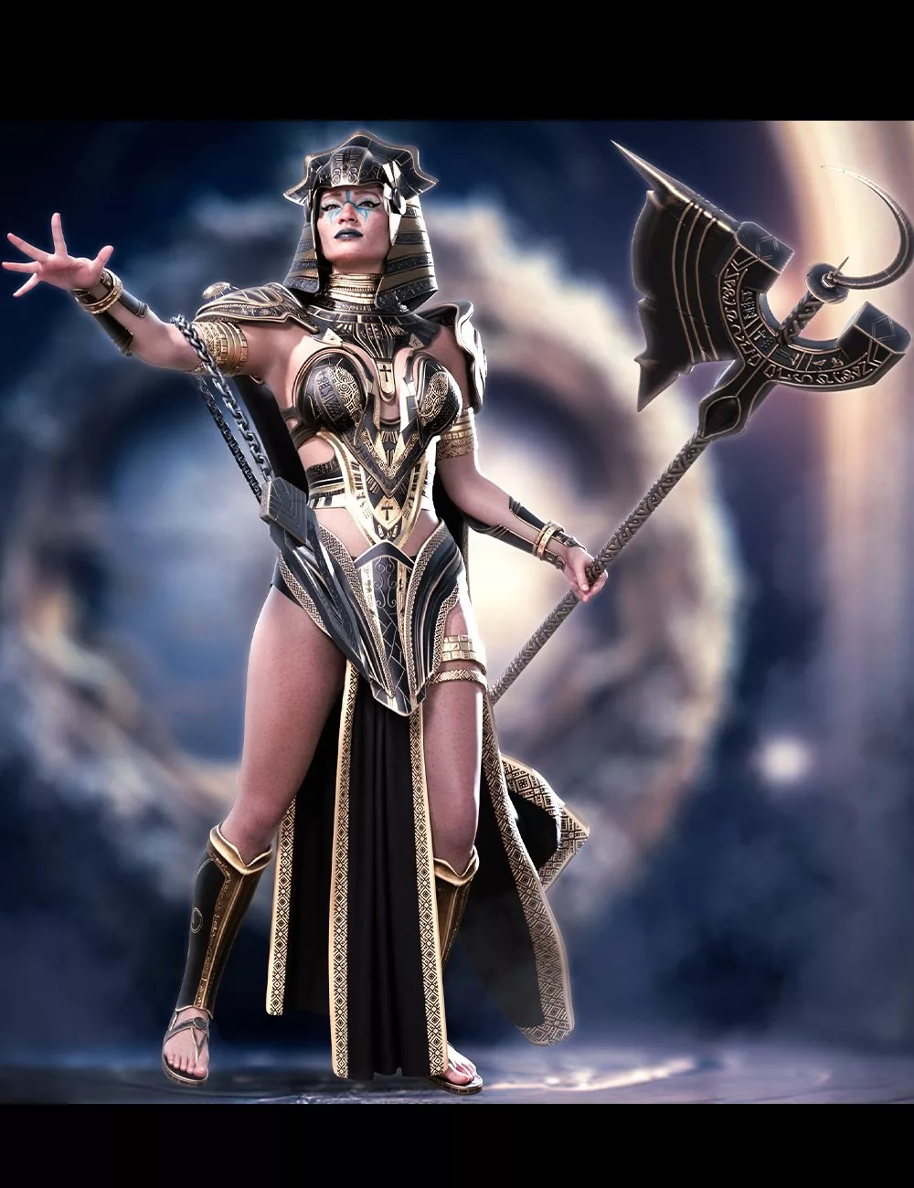 dforce Egyptian Goddess Outfit Texture Add-On