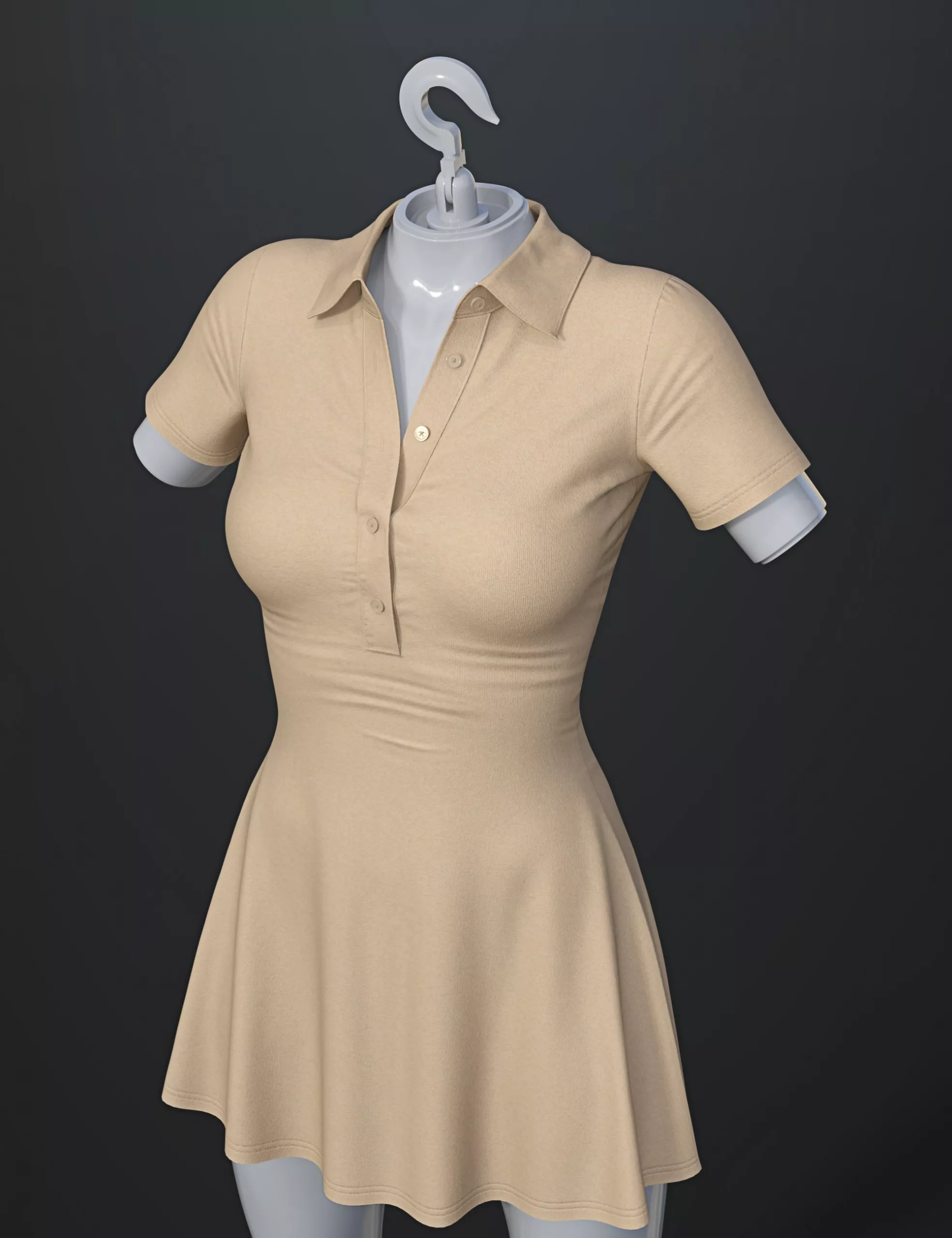 dForce SU One Piece Dress for Genesis 9, 8.1, and 8 Female