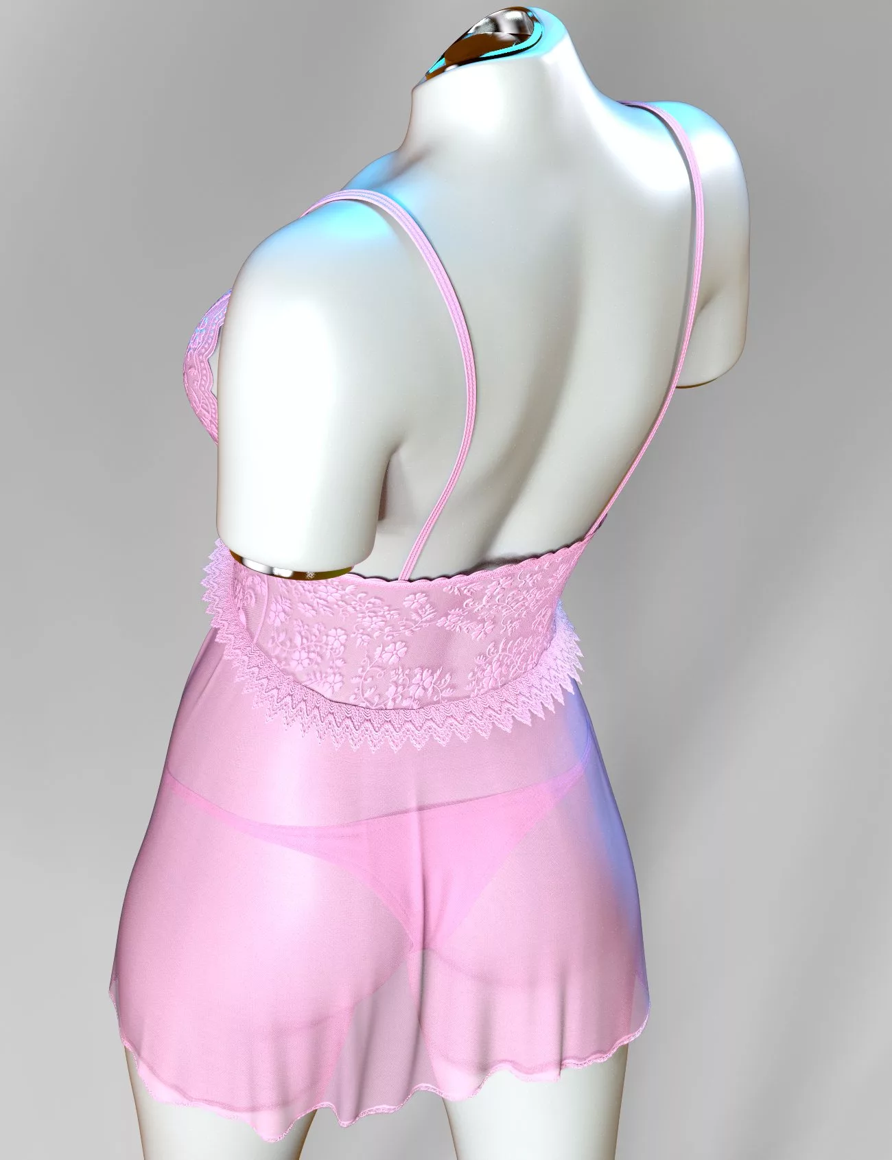 dForce X-Fashion Dream Lace Babydoll for Genesis 9